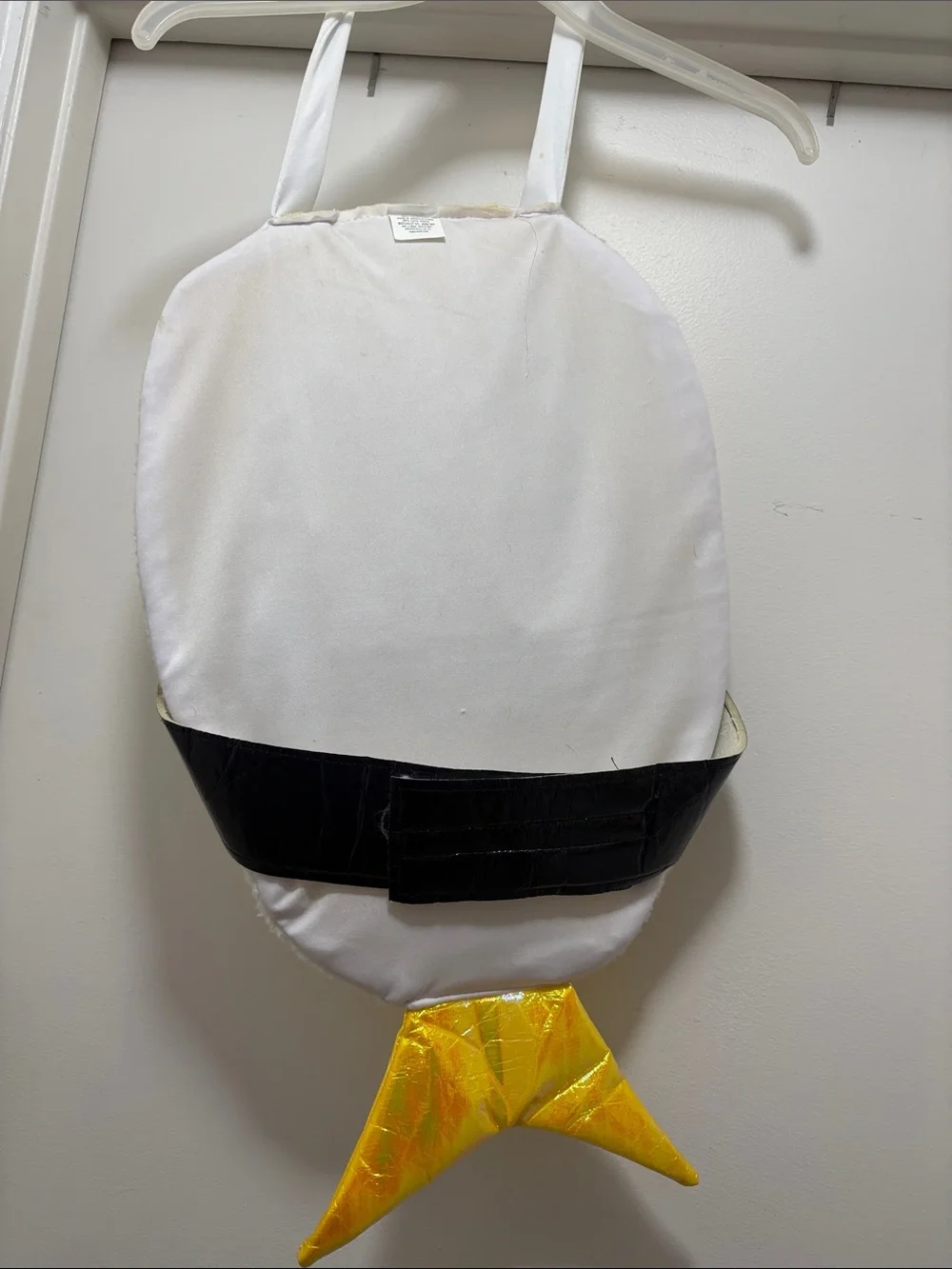 Yellow Sushi Roll Dog Costume with Black Belt